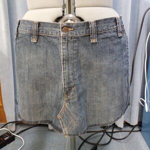 Repurposed & Upcycled Denim Skirt